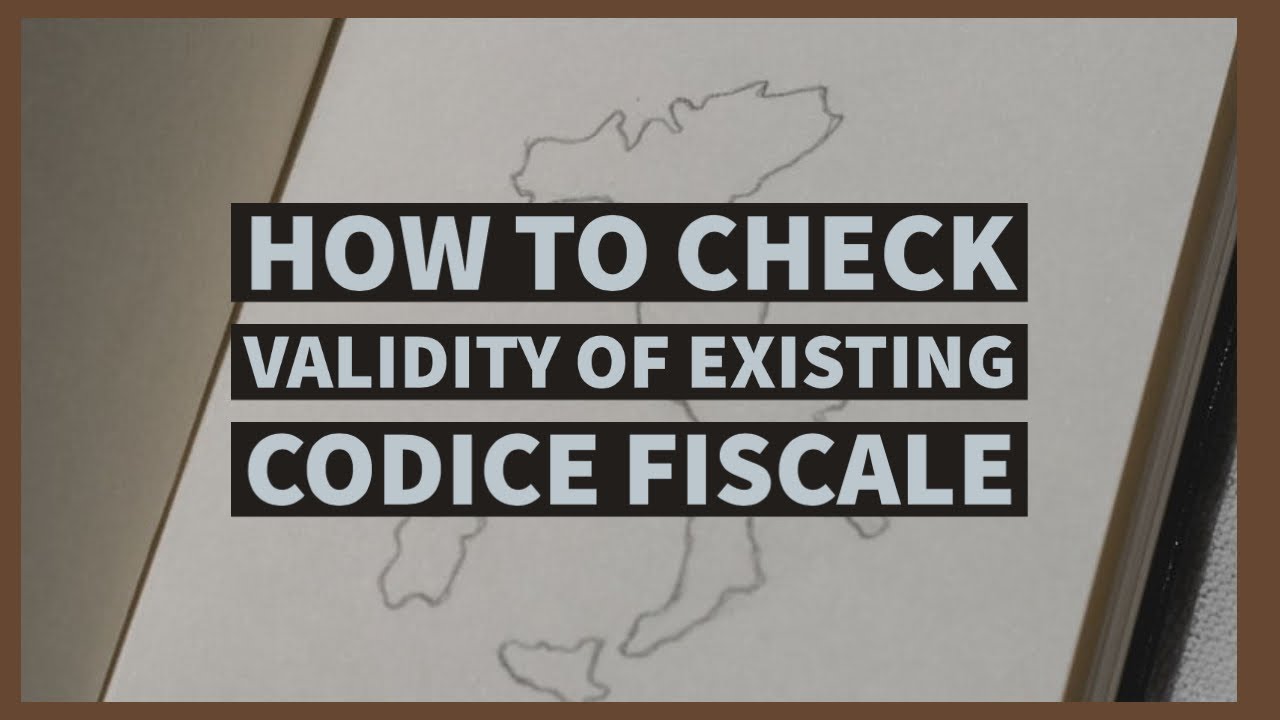 How to check validity of Codice Fiscale
