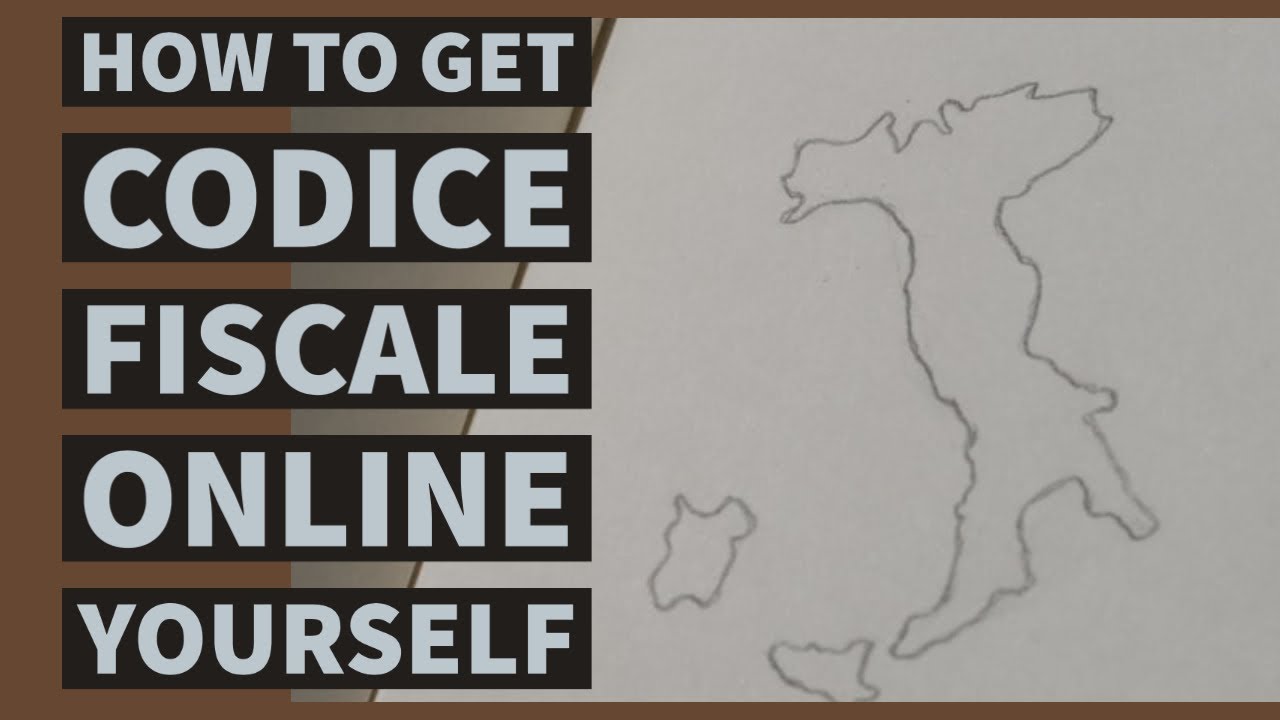How to get Codice Fiscale online yourself?