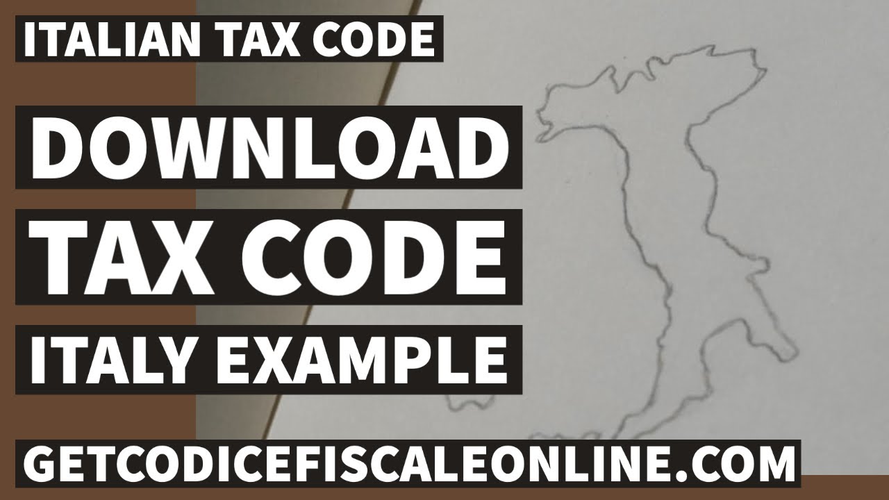 Italian Tax Code – Tax Code Italy example – download